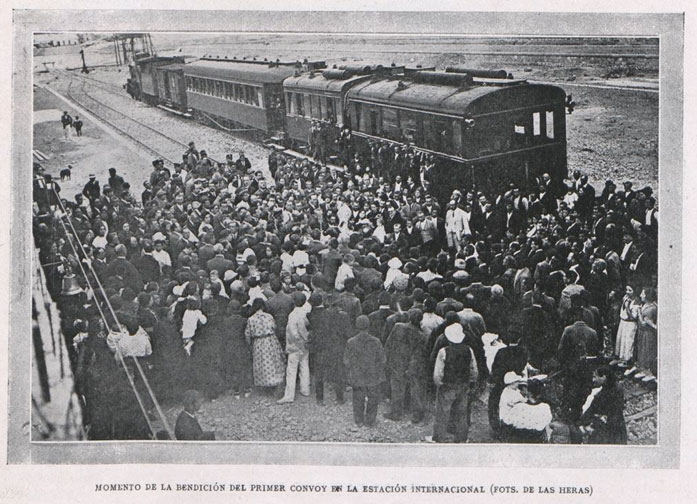Z-Primer-convoy-Jaca-Arañones-en-Arañones-(La-Hormiga-de-oro,-5-8-1922) Foto De las Heras