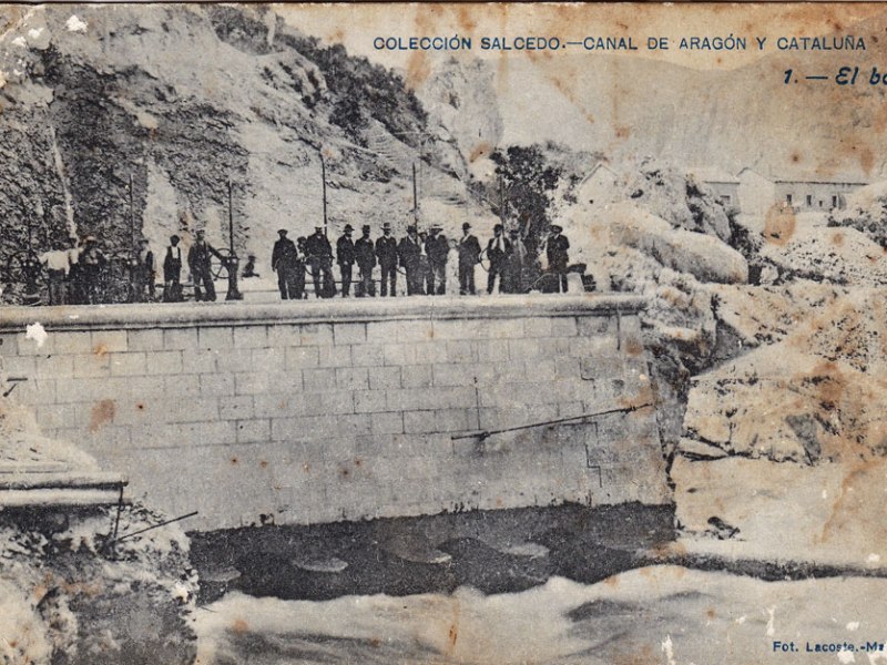 El Bocal: otra fotografía histórica para el Canal de Aragón y&nbsp;Cataluña