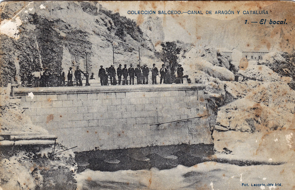 El Bocal: otra fotografía histórica para el Canal de Aragón y&nbsp;Cataluña