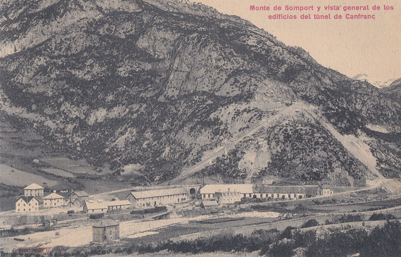 Más obras y ferrocarriles en el túnel internacional de Somport&nbsp;(1912)